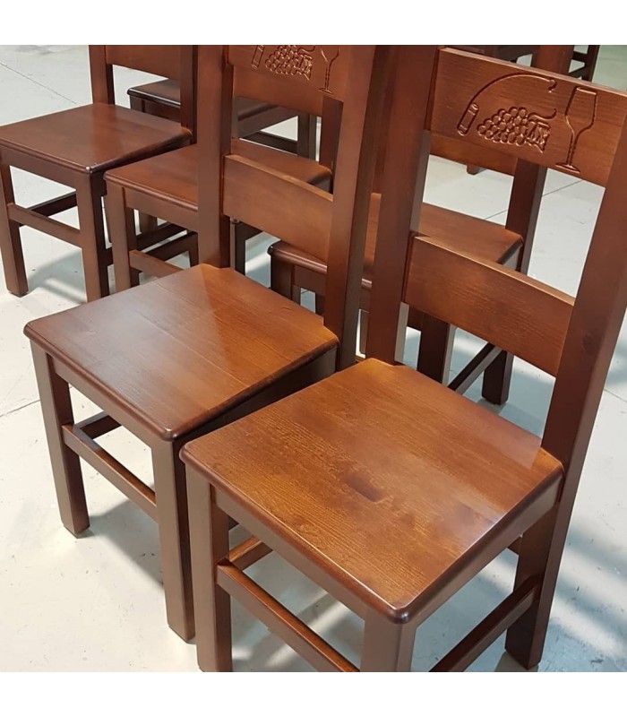 Silla hostelería Viñeda | Mobiliario de Hostelería-Sillas madera Bares y restaurantes