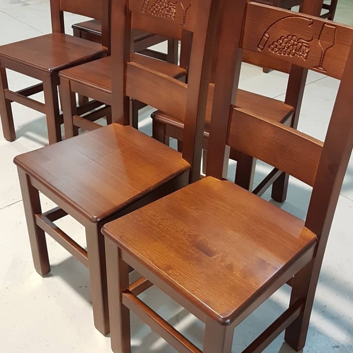 Silla hostelería Viñeda | Mobiliario de Hostelería-Sillas madera Bares y restaurantes