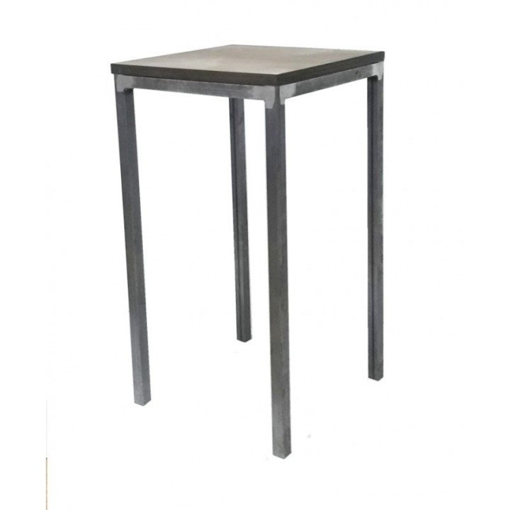 Mesa Adelaida Alta Hierro y Tablero Madera| Mesas vintage e industrial