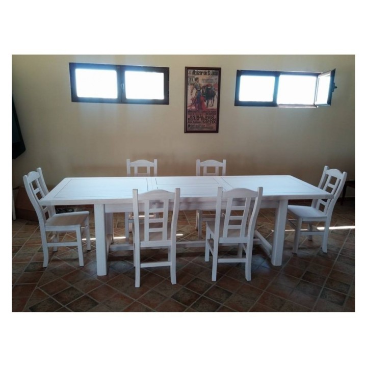 Mesa Madera Carcabuey Extensible|Mesas madera comedor pino