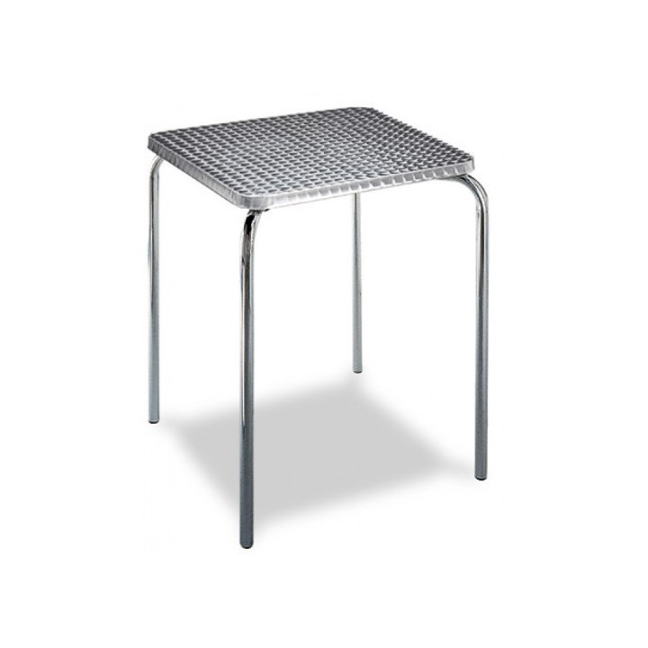 Pack 32: Mesa hostelería aluminio + 4 Sillas Javea Rattán 