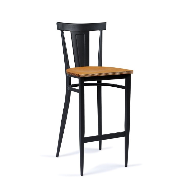 Taburete Dakota|Sillas y Mesas de madera- taburetes acero vintage