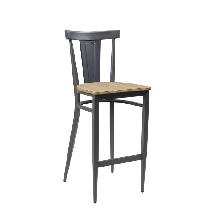 Taburete Dakota|Sillas y Mesas de madera- taburetes acero vintage