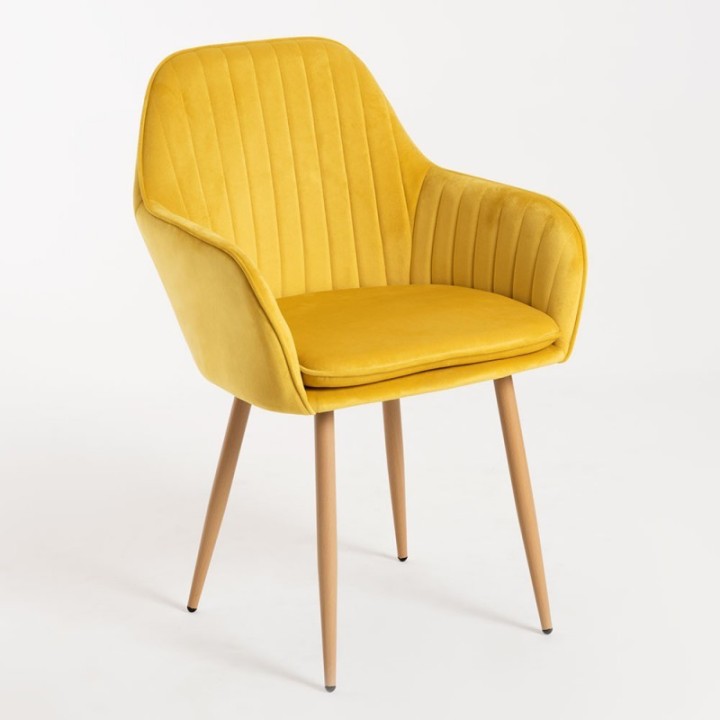 Silla Marian velvet terciopelo|Sillas Nordicas tapizadas Online