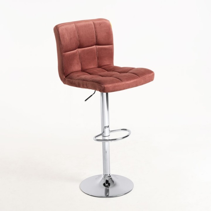 Taburete Miami terciopelo| Taburetes a gas - Diseño nordico