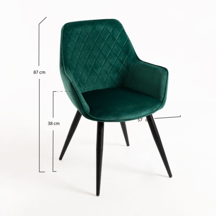 Sillón Heraclión|Sillones tapizados velvet nordicos