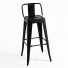 Taburete Tolix respaldo | Taburete Industrial|Taburete Vintage
