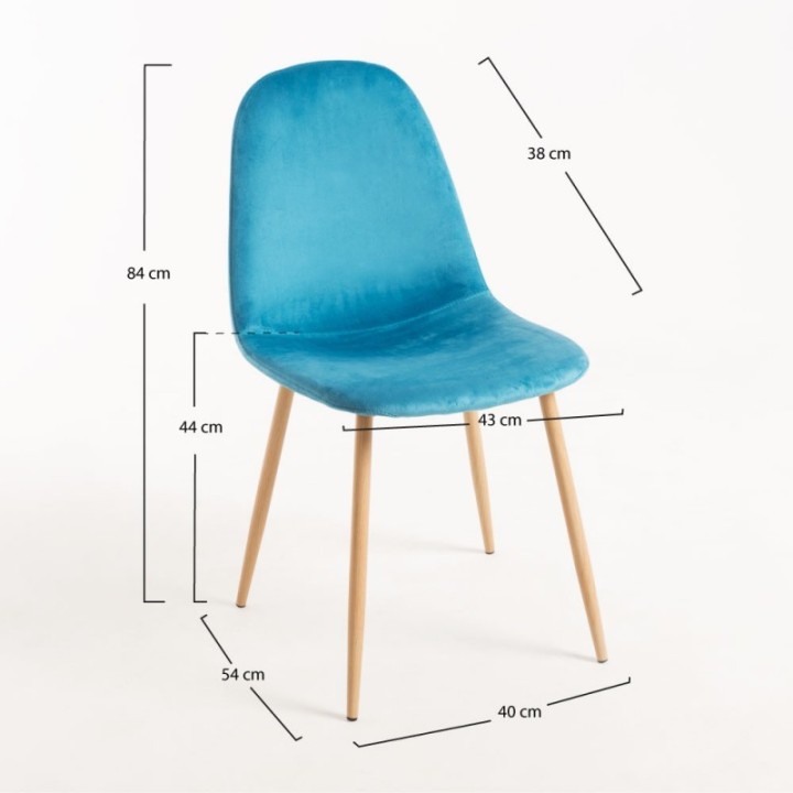 Silla Boro Terciopelo|Sillas Nórdicas- Sillas y Mesas de madera