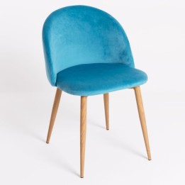 Silla Voss terciopelo | Sillas y Mesas de madera-Envios a toda España