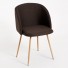 Sillón Voss Tela |Sillas y Mesas de madera- sillón tapizado comedor