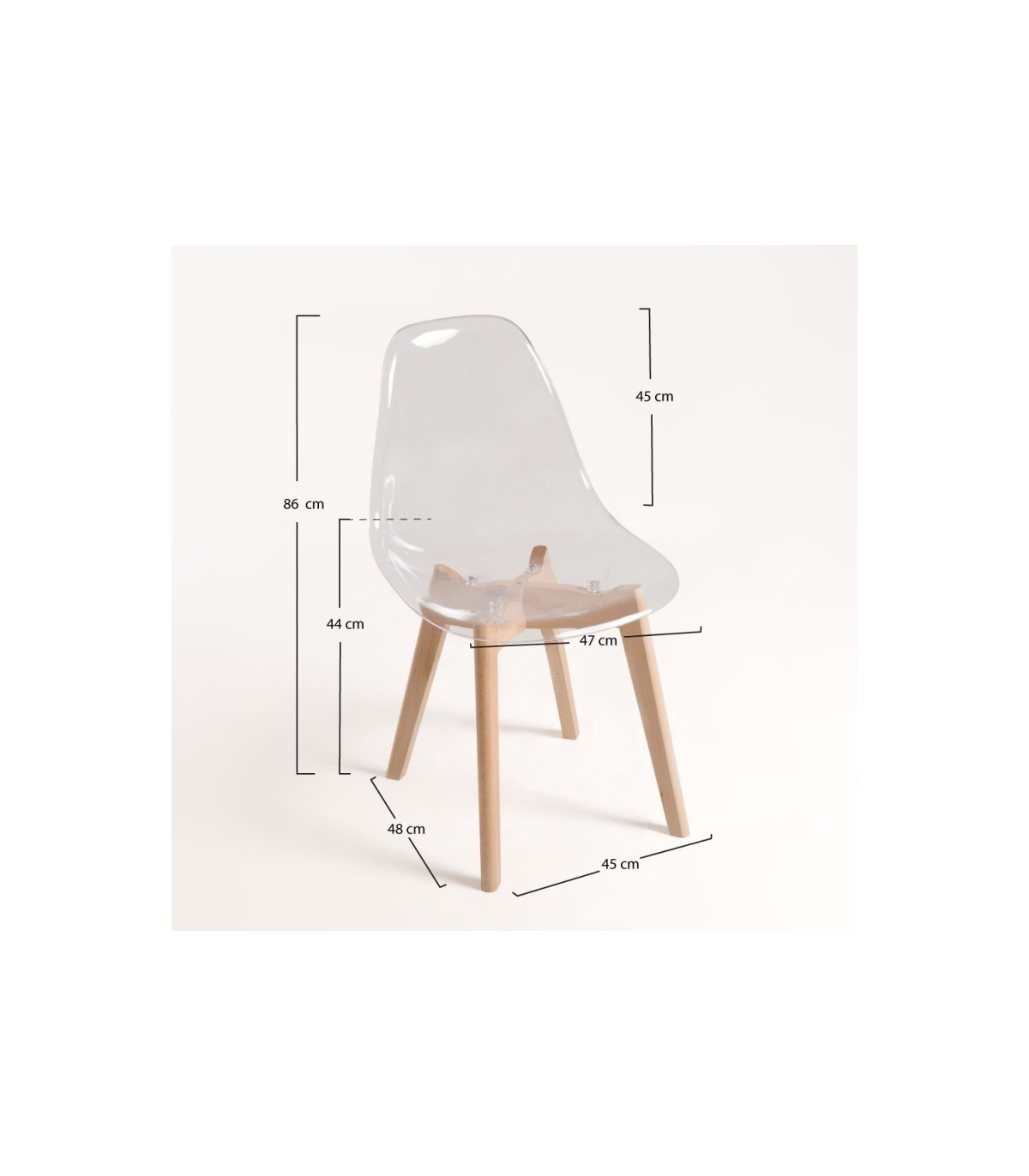 Silla de comedor de madera nórdica, silla plegable de tela