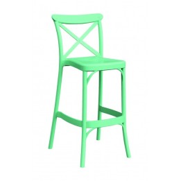 Taburete respaldo Thonet polipropileno| Taburetes bares terrazas