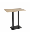 Mesa Pie doble Alta Cheste tablero madera pino