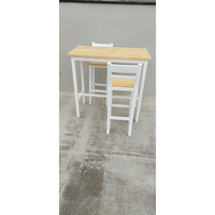 Mesa Isla Alta y Tablero Madera|Mesas Vintages
