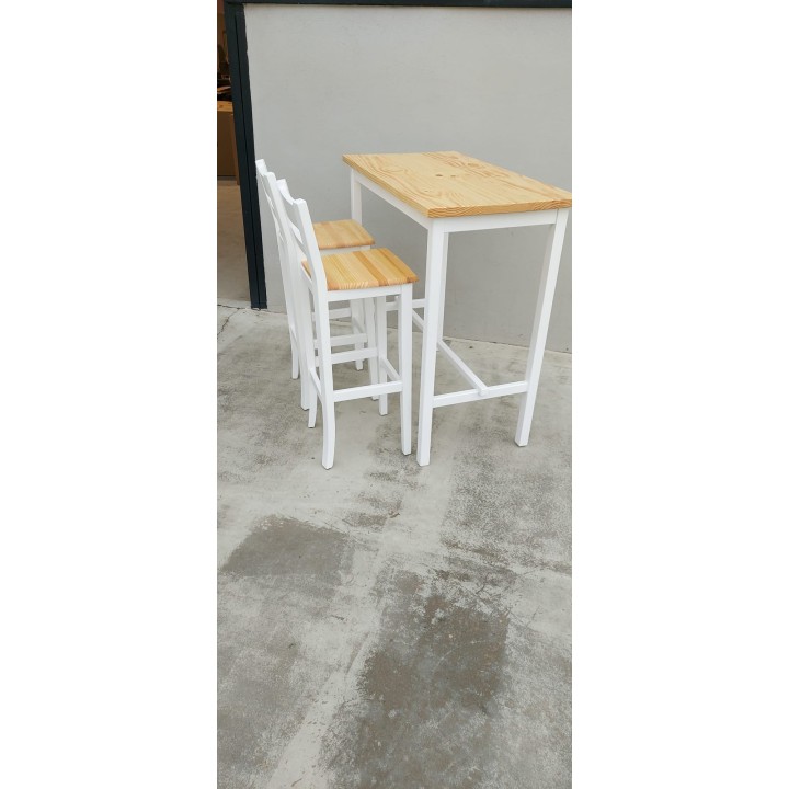 Mesa Isla Alta Madera -Sillas y Mesas de madera FJM