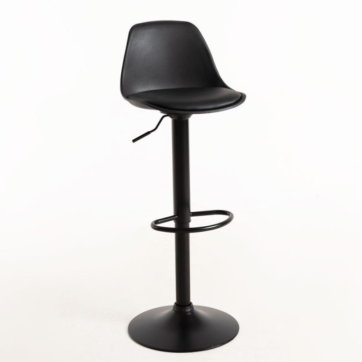 Taburete Temer Black- Sillas y Mesas de madera-Taburetes a gas