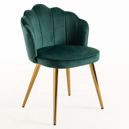 Silla Kenitra Gold Terciopelo| Sillas Online Nordicas  tapizadas