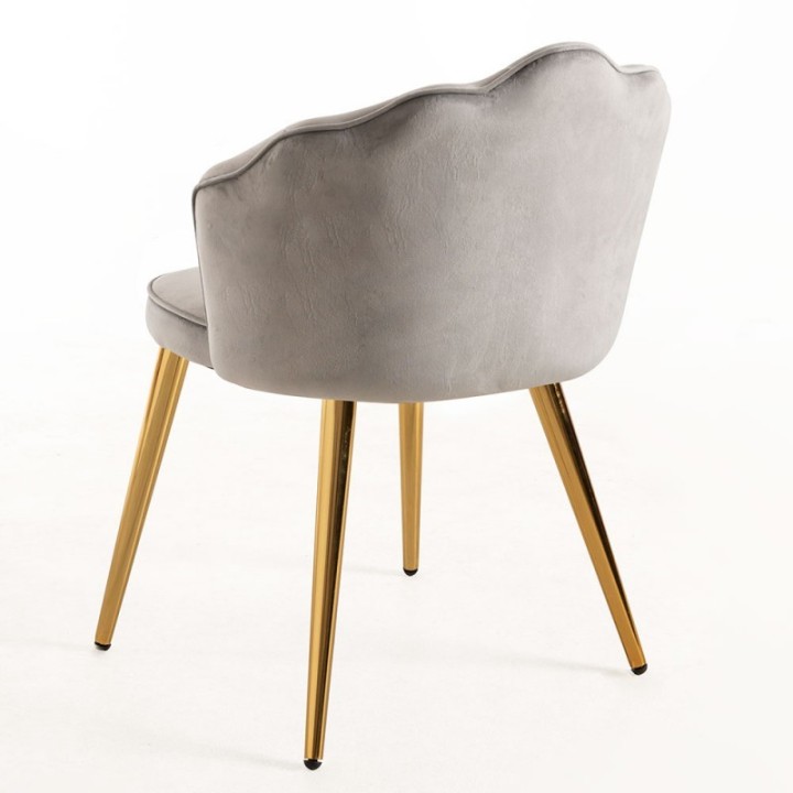 Silla Kenitra Gold Terciopelo| Sillas Online Nordicas y vintage