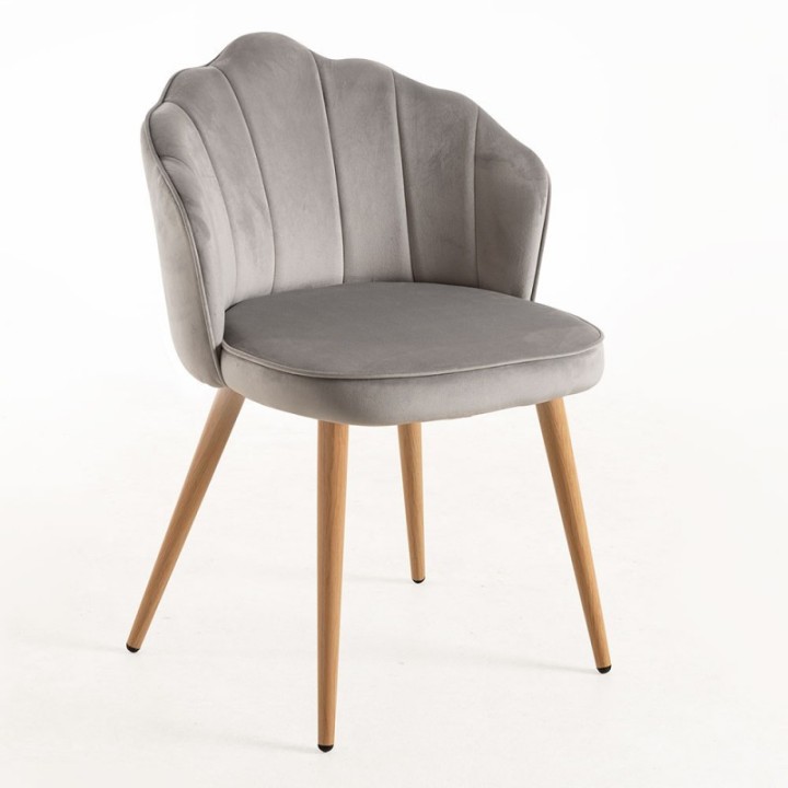 Silla Kenitra Terciopelo| Sillas y Mesas de madera- Online web