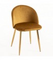 Silla Voss terciopelo golden