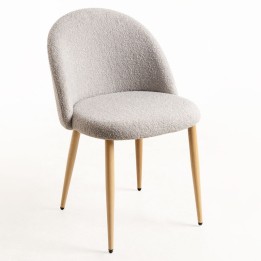 Silla Voss Terciopelo Borreguito| Sillas Nórdica tapizadas