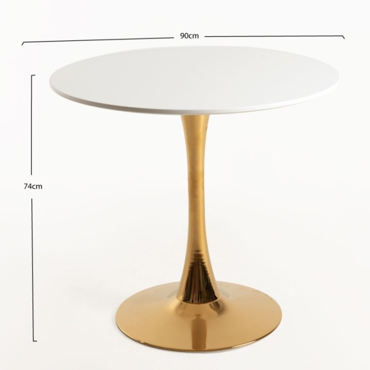 Mesa Kalando golden |Mesas nuevas redondas