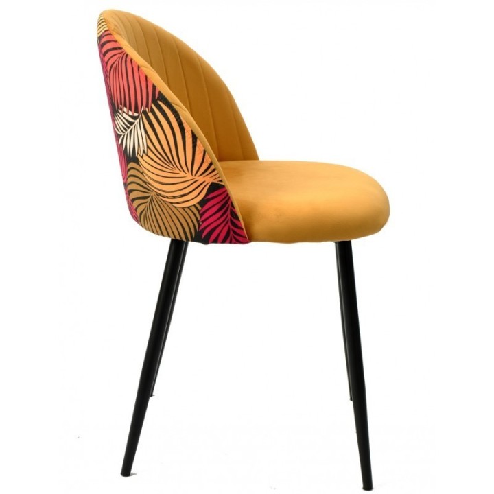 Silla Voss Floral tapizado velvet|Sillas nórdicas tapizadas baratas