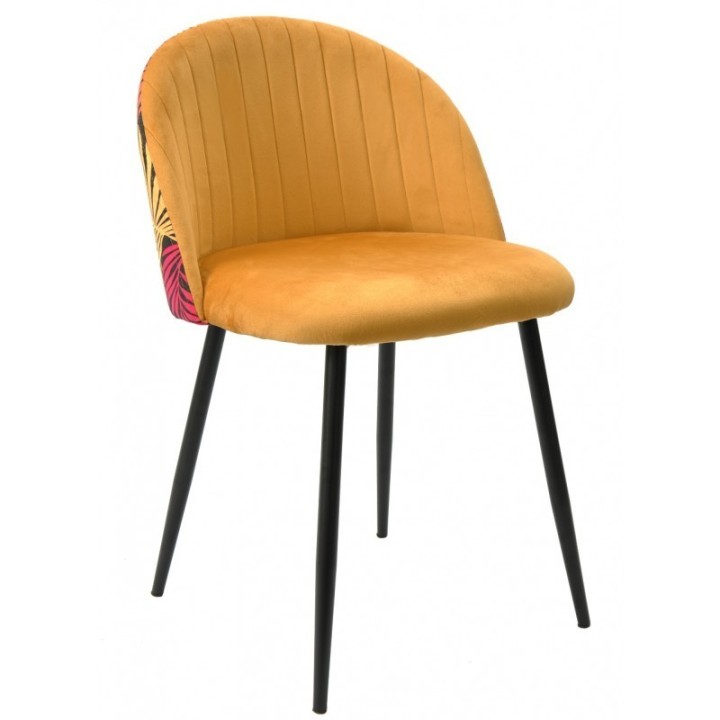 Silla Voss Floral tapizado velvet|Sillas nórdicas tapizadas baratas