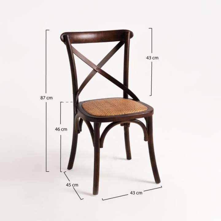 Silla Thonet marron Oscuro Vintage| Sillas nórdicas