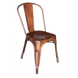 Silla Tolix vintage Rusty|Sillas industrial bistro- sillas apilables interior