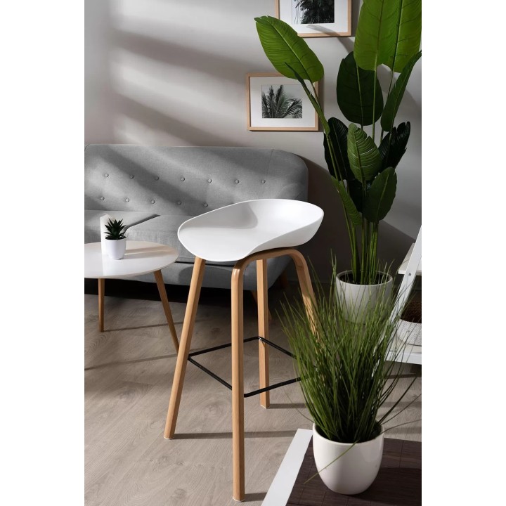 Taburete nordico Einar - Taburetes madera cocinas