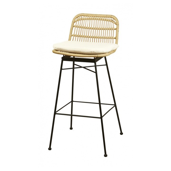 Taburete Borgloon respaldo|Taburete vintage y colonial- HORECA
