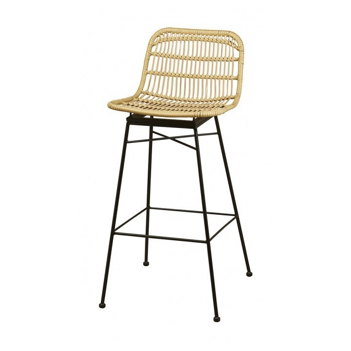 Taburete Borgloon respaldo|Taburete vintage y colonial- HORECA
