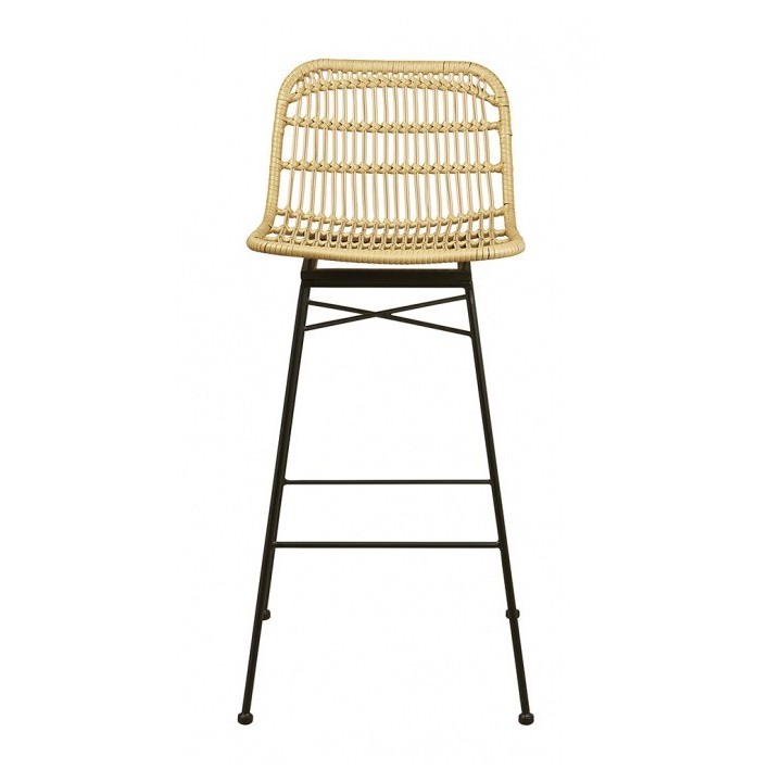 Taburete Borgloon respaldo|Taburete vintage y colonial- HORECA