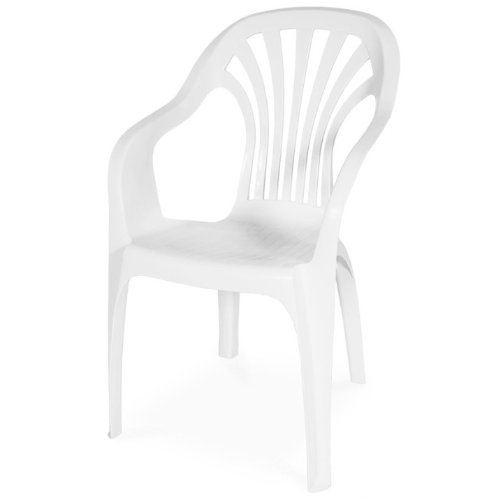 Silla Wilmington con brazos|Sillón apilable plastico baratas