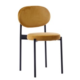 Silla Roney Terciopelo|Sillas vintage- silla industrial tapizado