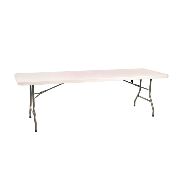 Mesa rectangular de exterior color gris Wagner Garbar 243cm x 75.5 cm