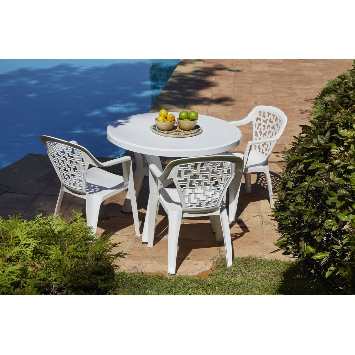 Mesa de exterior Jazmin Garbar| Mesas de jardín redonda