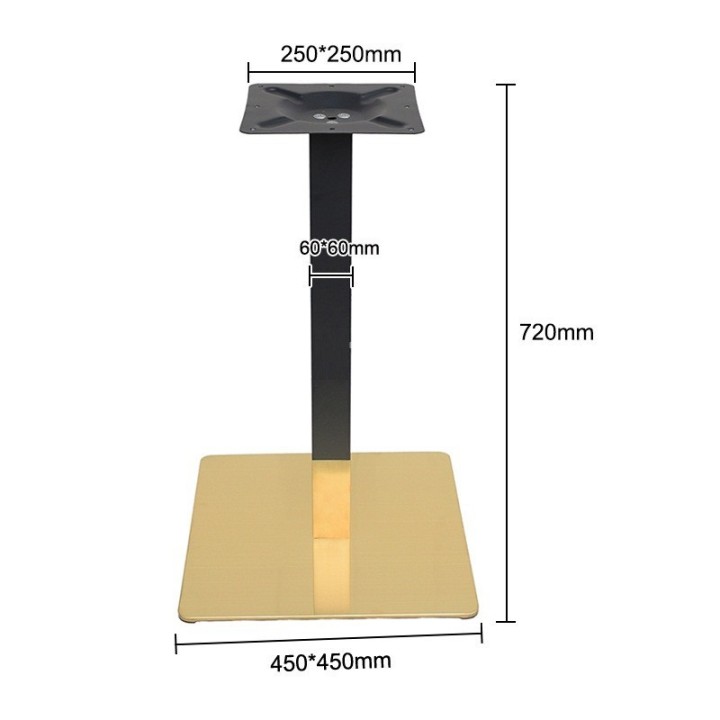 Base Cheste Oro|patas de mesa doradas