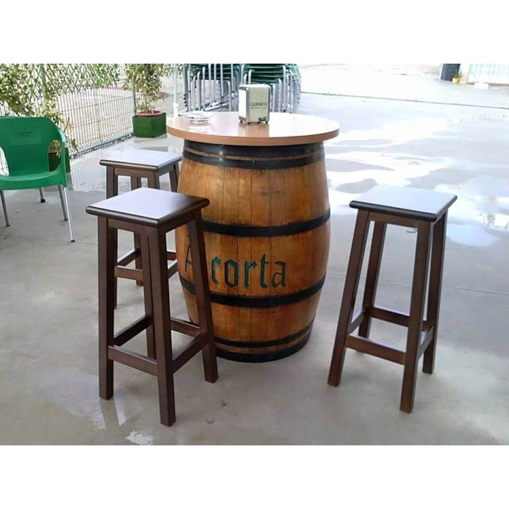 Taburetes hostelería Alcora Alto | Taburetes madera de barra bares-Envios a toda España