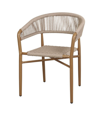 Sillón Lapa aluminio y trenzado