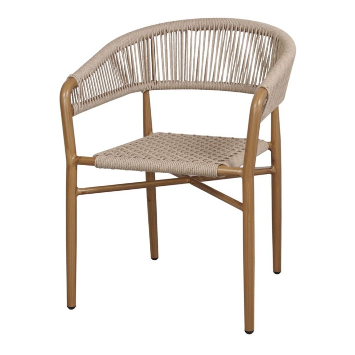 Sillón Lapa aluminio y trenzado exterior|Sillas y mesas de madera