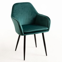Silla para Bares Marian Terciopelo Negro – Mobiliario Contract Premium