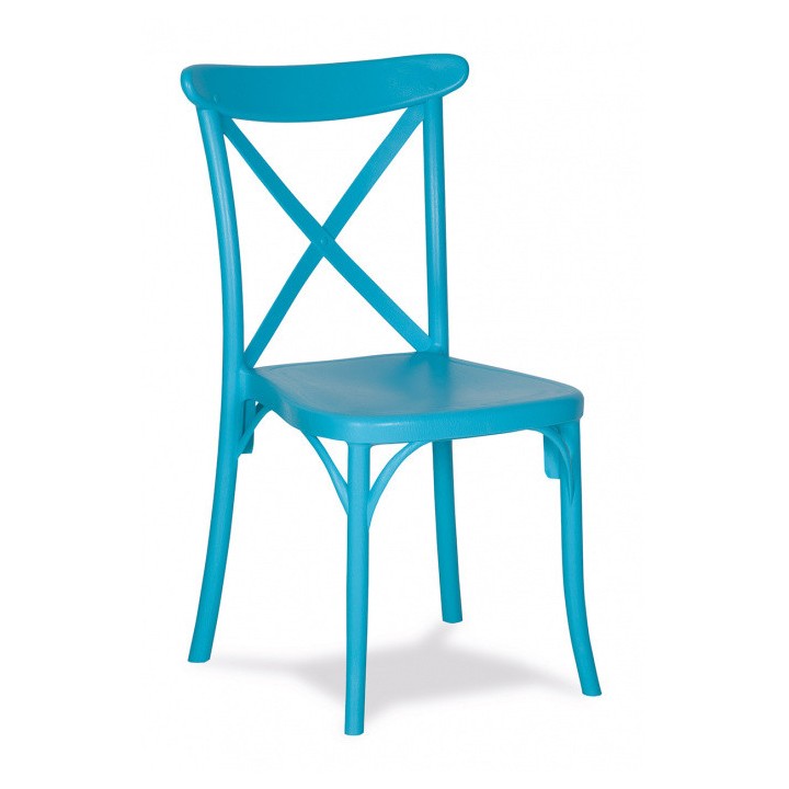Silla Polipropileno Thonet| Silla Thonet plástico cruceta