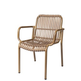 Sillón de aluminio y cuerdas Brunch |Muebles de hostelería y hogar