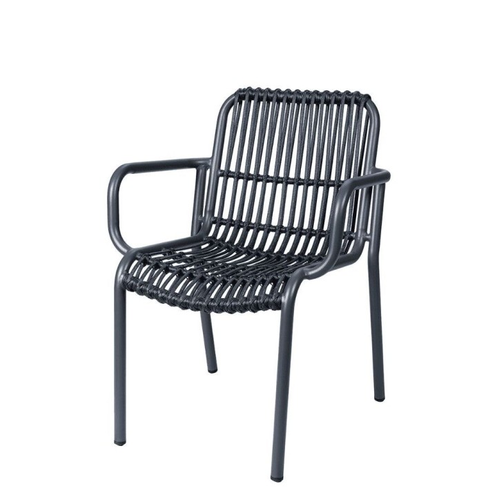 Sillón de aluminio y cuerdas Brunch |Muebles de hostelería y hogar