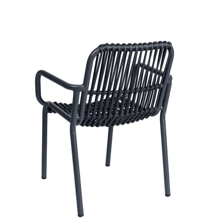 Sillón de aluminio y cuerdas Brunch |Muebles de hostelería y hogar