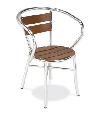 Sillon Aluminio Deltebre|Mobiliario Hosteleria apilable