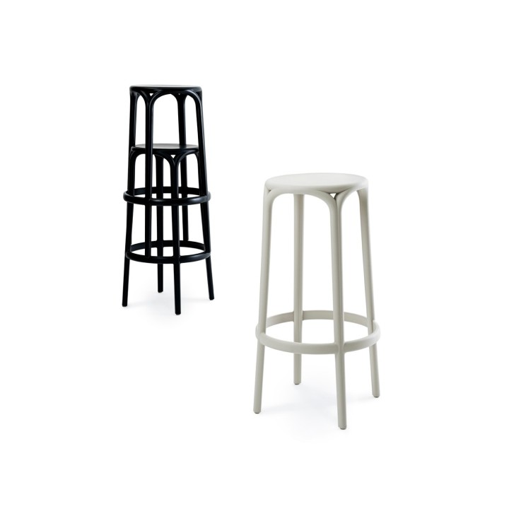 Taburete Brooklyn |Taburetes de terraza Vondom- Taburetes apilables