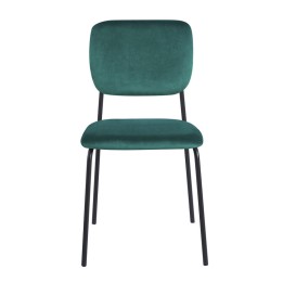 Silla Black Soved terciopelo | Mobiliario Retro |Sillas tapizadas
